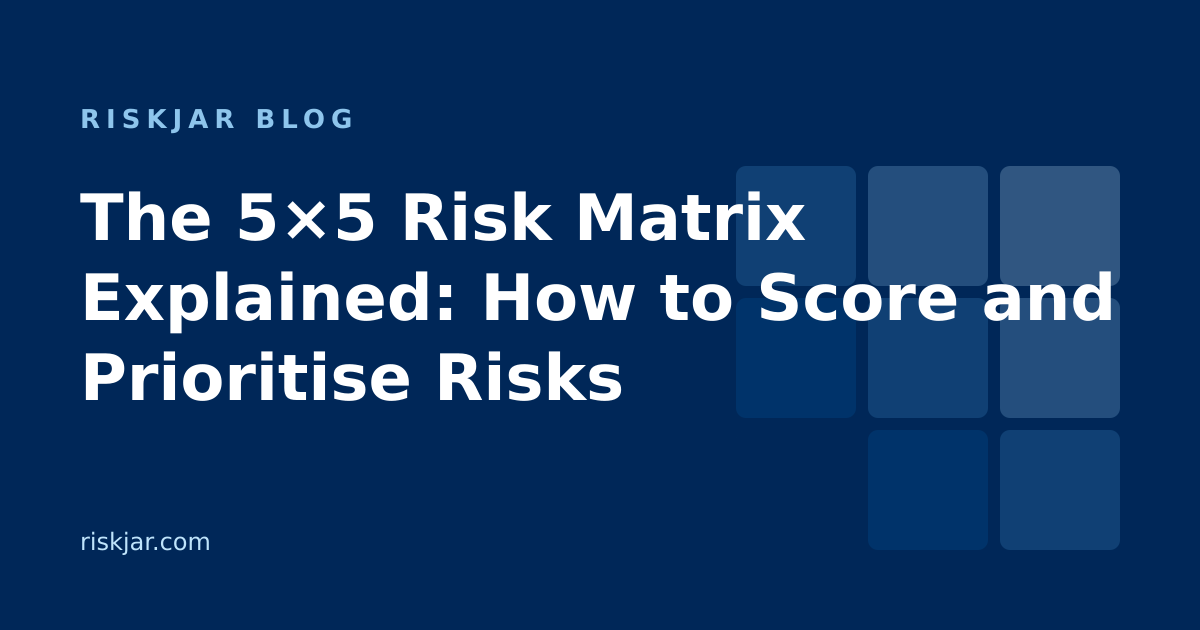 The 5×5 Risk Matrix Explained: How to Score and Prioritise Risks ...